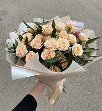 Букет Кремовые розы Латте в Кисляковской