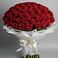 Букет 101 Красная роза Блэк Мэджик в Кисляковской