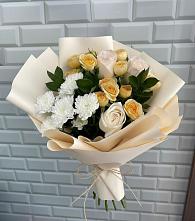 Букет цветов из:  Розы и Хризантемы в Кисляковской