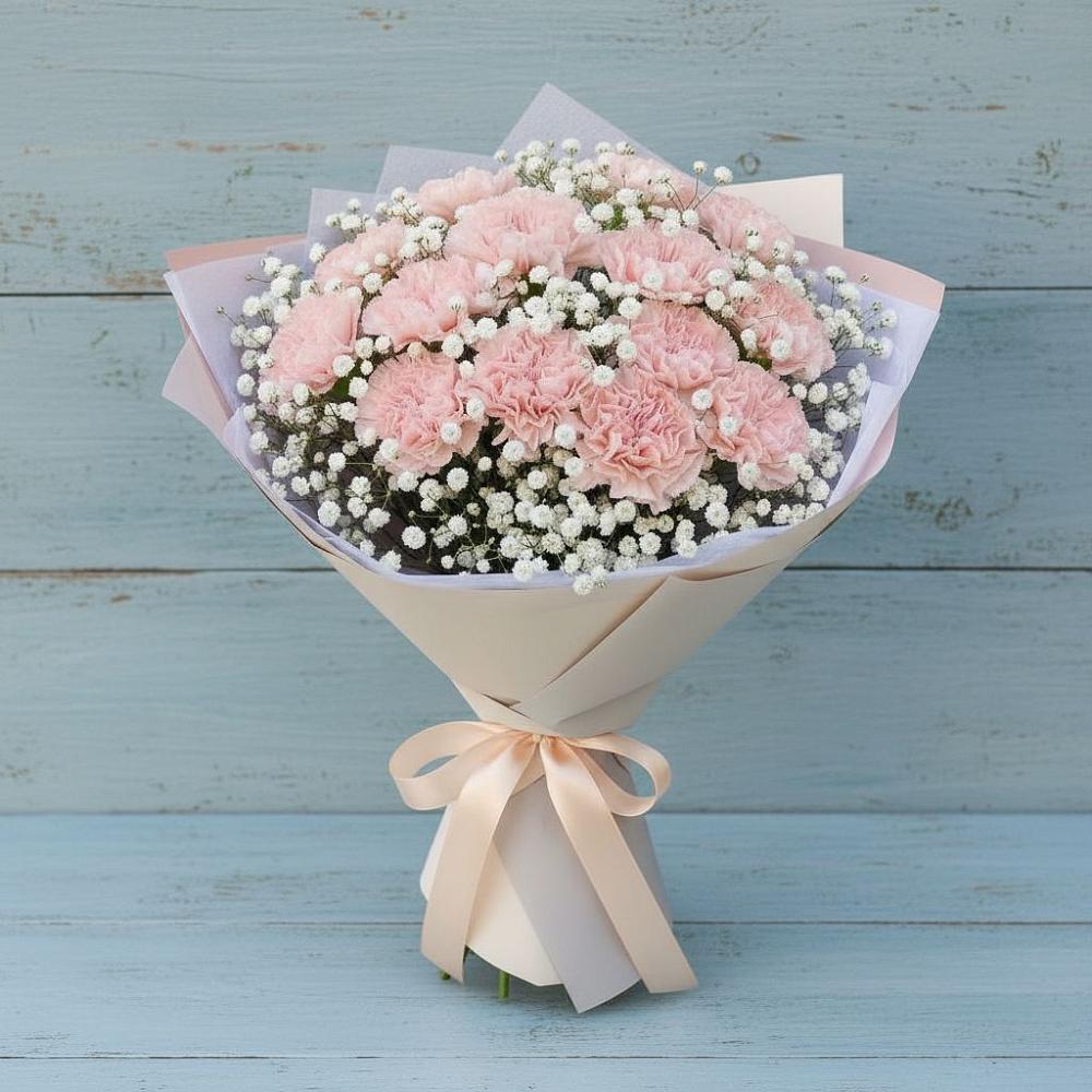 Букет цветов из: Гвоздики в Кисляковской