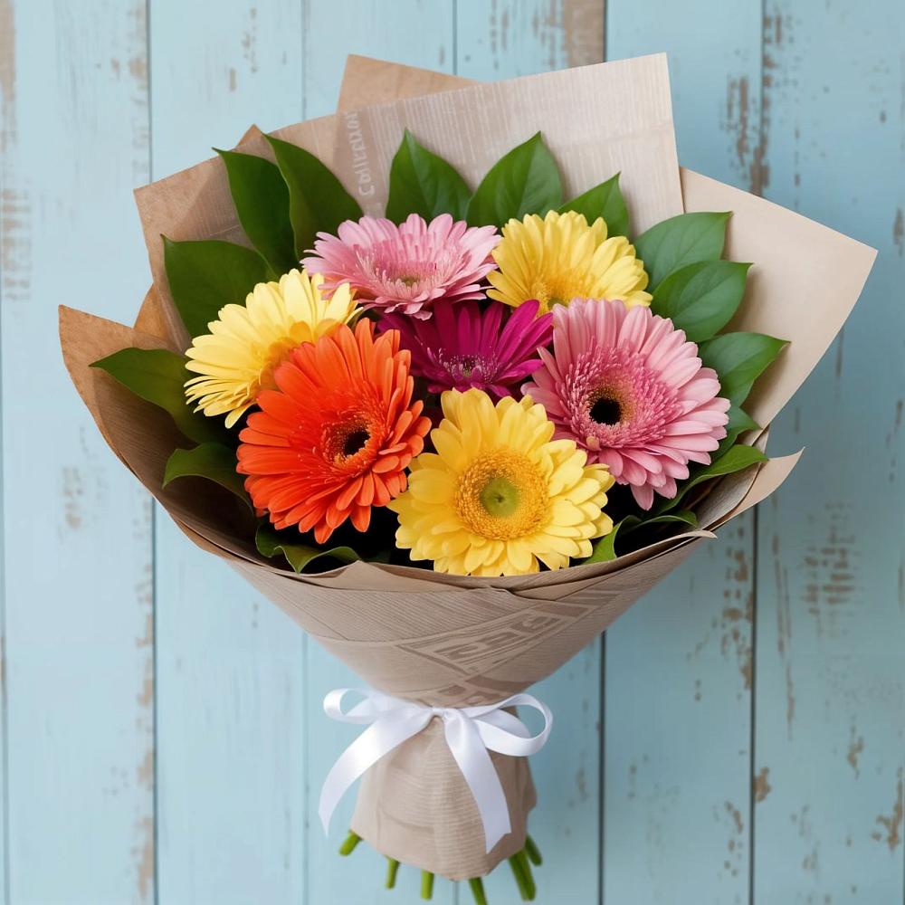 Букет цветов из: Герберы в Кисляковской