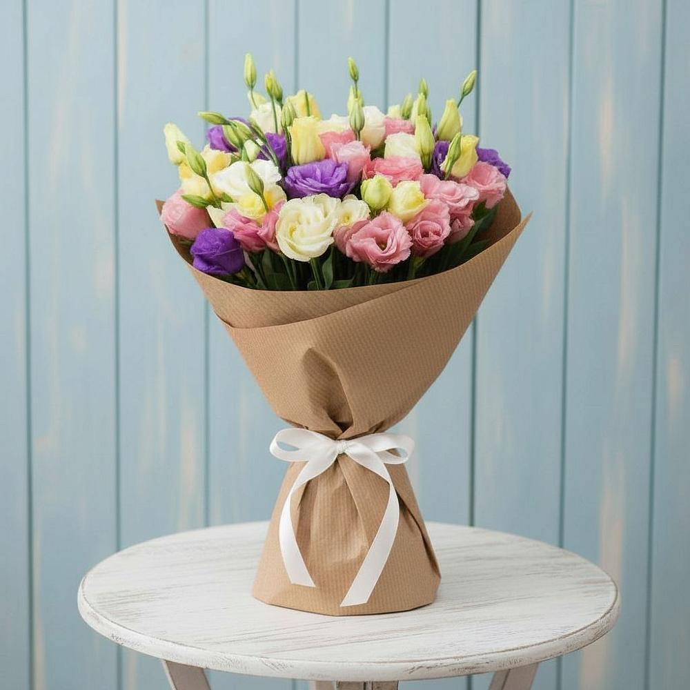 Букет цветов из: Лизиантусы в Кисляковской