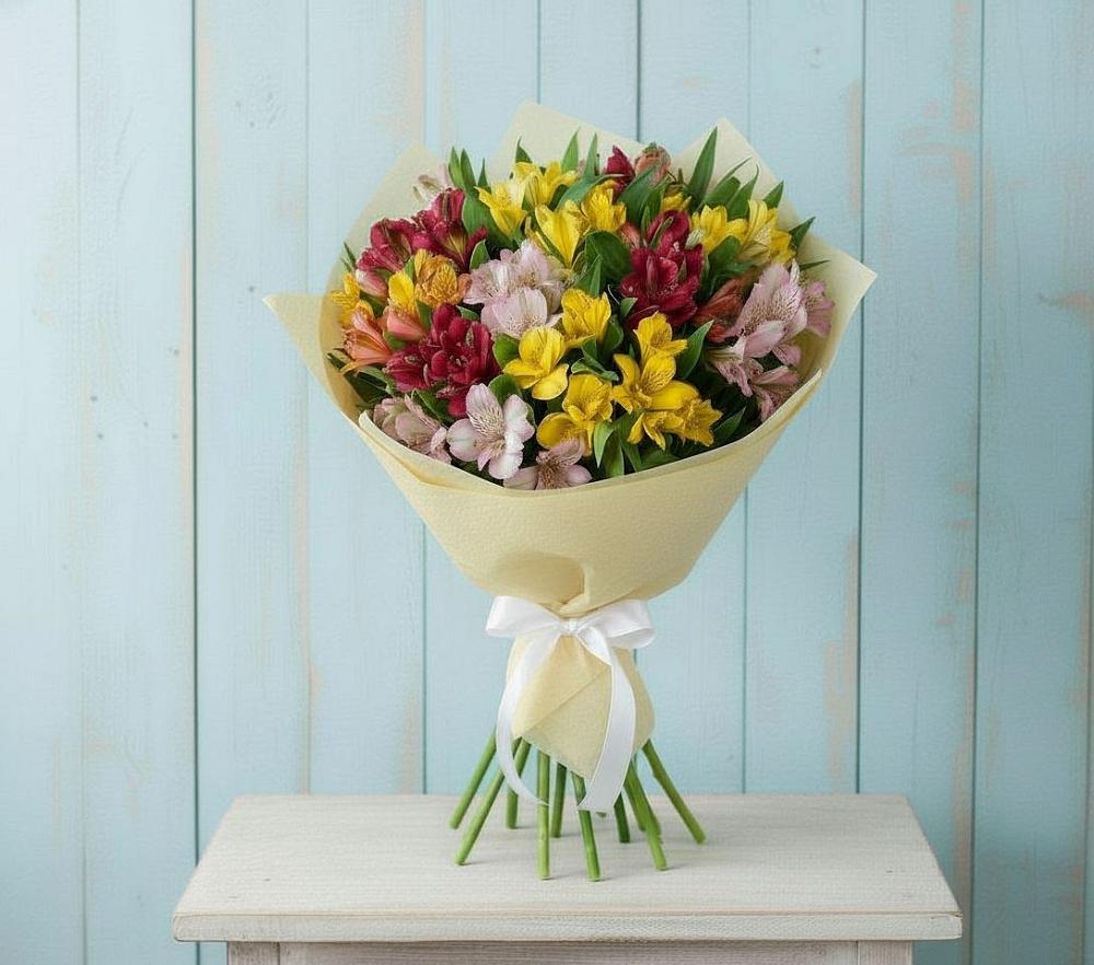 Букет цветов из: Альстромерии в Кисляковской