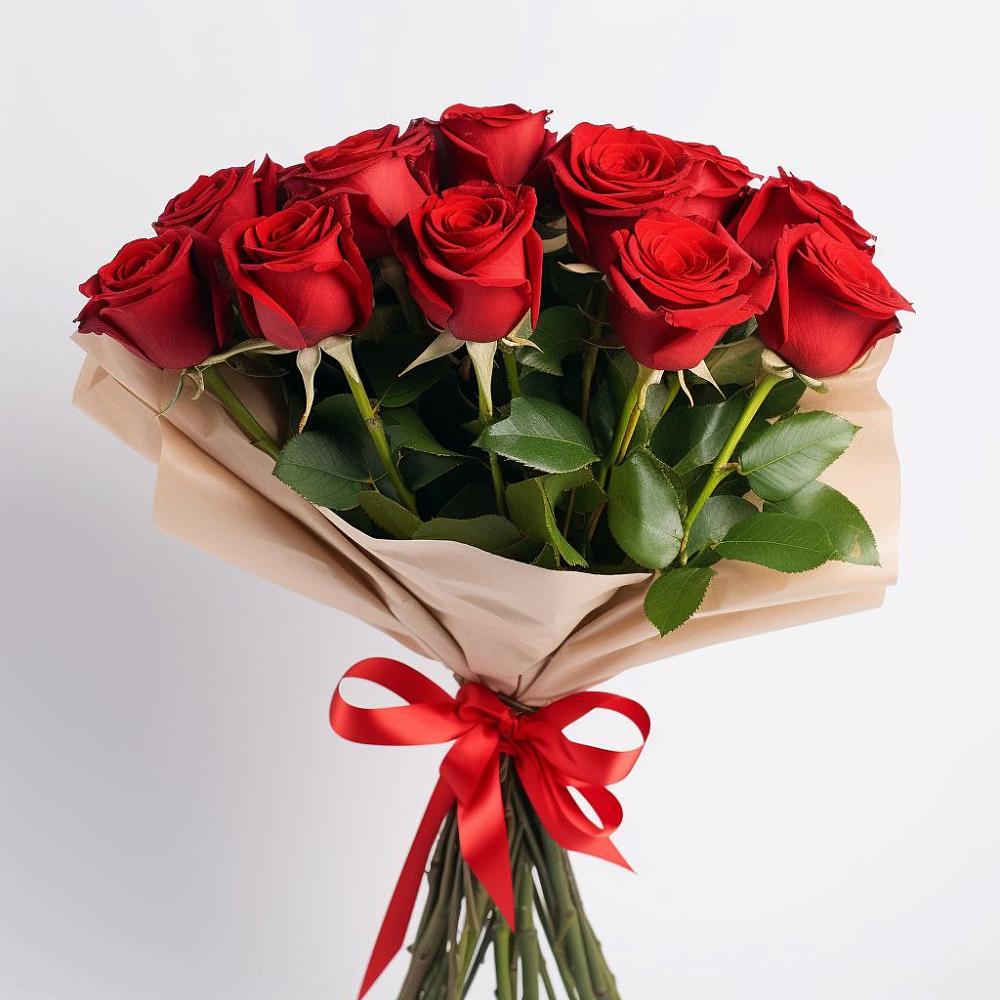 Букет 11 Красных роз Эдлесс Лав в Кисляковской