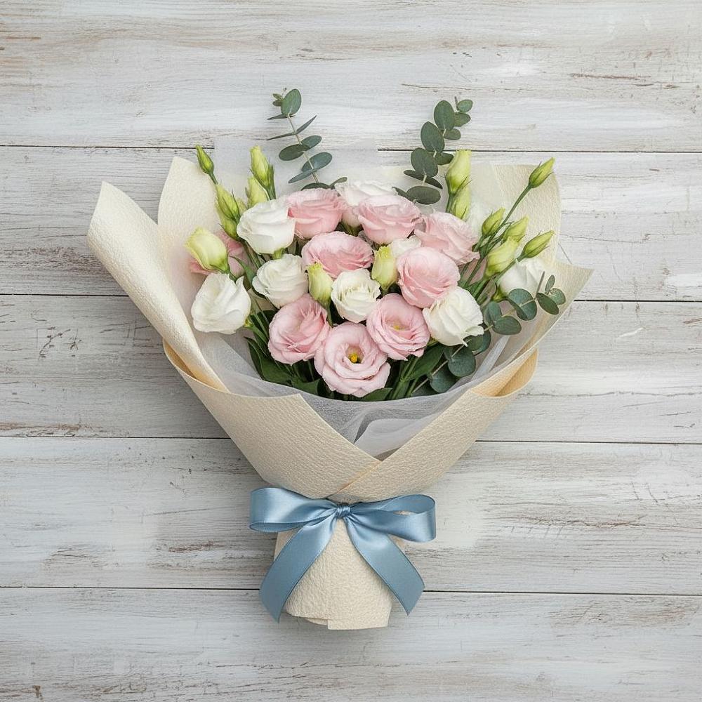 Букет цветов из: Лизиантусы в Кисляковской